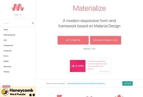 materializecss | design system