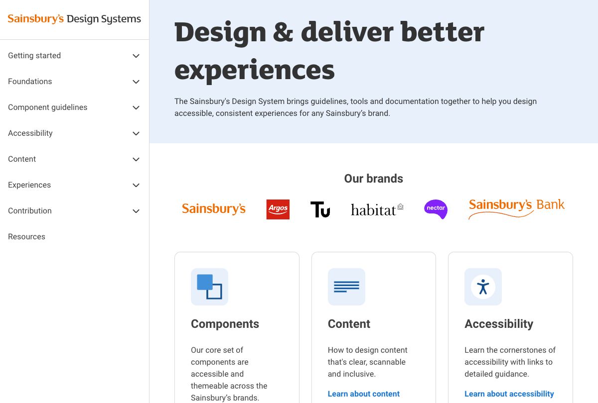 sainsburys | design system