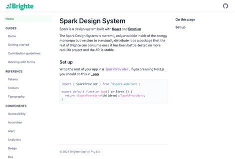 spark | design system